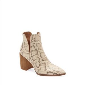 Steve Madden Snake Skin Heeled Booties